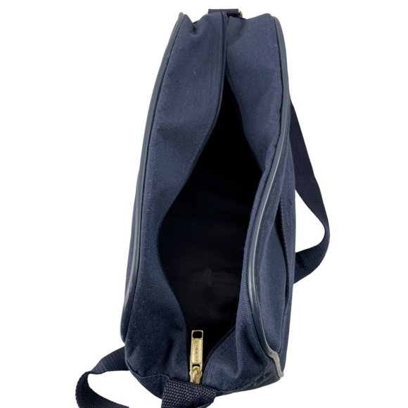 JAGUAR Blue Canvas Carry On Crossbody Messenger Overnight Traveler Bag - Picture 5 of 5